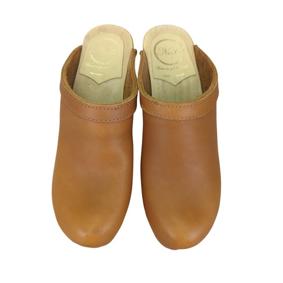 No. 6 Store Old School Clog on High Heel in Bourbon 39 - Picture 5 of 10
